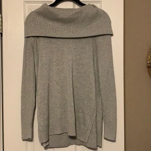 Crown & Ivy Grey XS Grey Cowl Neck Sweater
